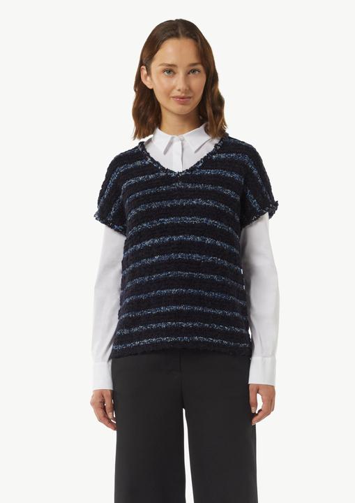 Produktbild Comma Strickpullunder Strickpullunder aus Effektgarn mit Fransen (40)