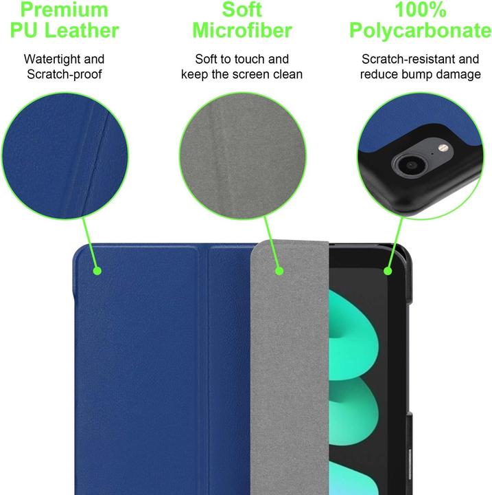 Produktbild Cadorabo Tablet Book (MIT Wake Up) Hülle (Apple iPad mini 2021)