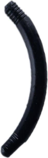 Produktbild Star Piercing Micro Bananen-Stab schwarz (ohne Messing, Kunststoff)