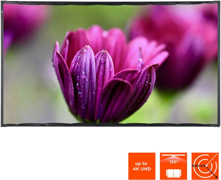 Actual product image Celexon basic line folding frame screen 16:9, 100" - frame screen, home cinema and outdoor screen (100", 16:9)