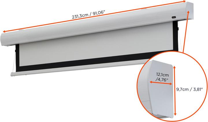 Produktbild Celexon Leinwand HomeCinema Tension 200 x 113 cm, 90" - MWHT (90", 16:9)