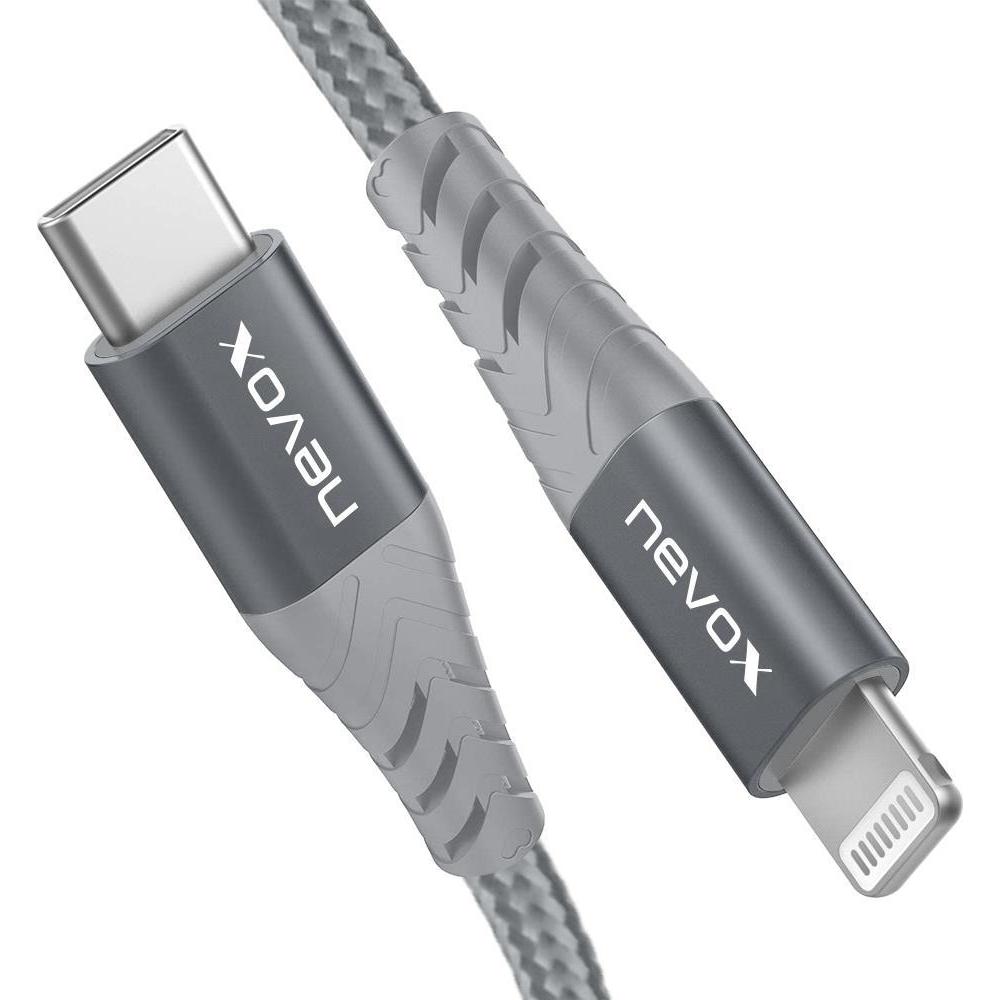 Thumbnail - Nevox 2M Lightning zu Type C USB Datenkabel MFi Nylon geflochten (2 m, USB 3.2 Gen 2), USB Kabel