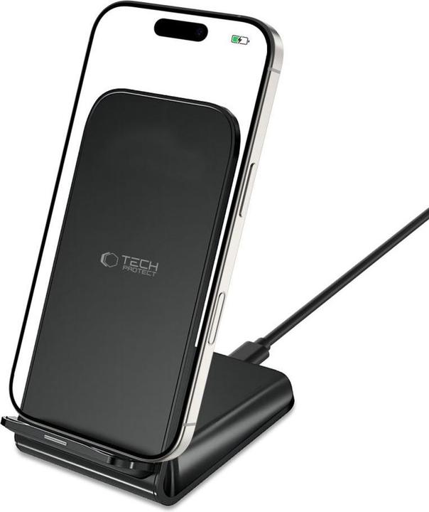 Produktbild Tech-Protect Ładowarka Ładowarka bezprzewodowa Qi15W-S2 Wireless Charger 15W Black (15 W)