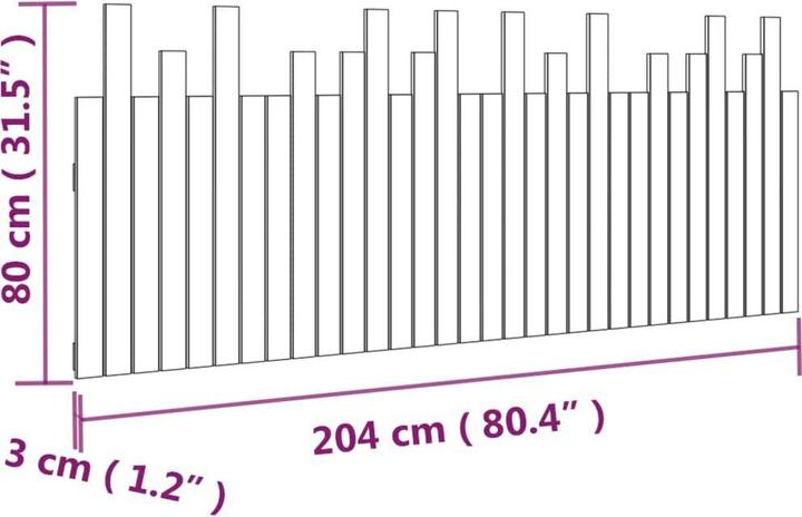 Immagine prodotto vidaXL Ammon (204 x 3 x 80 cm)