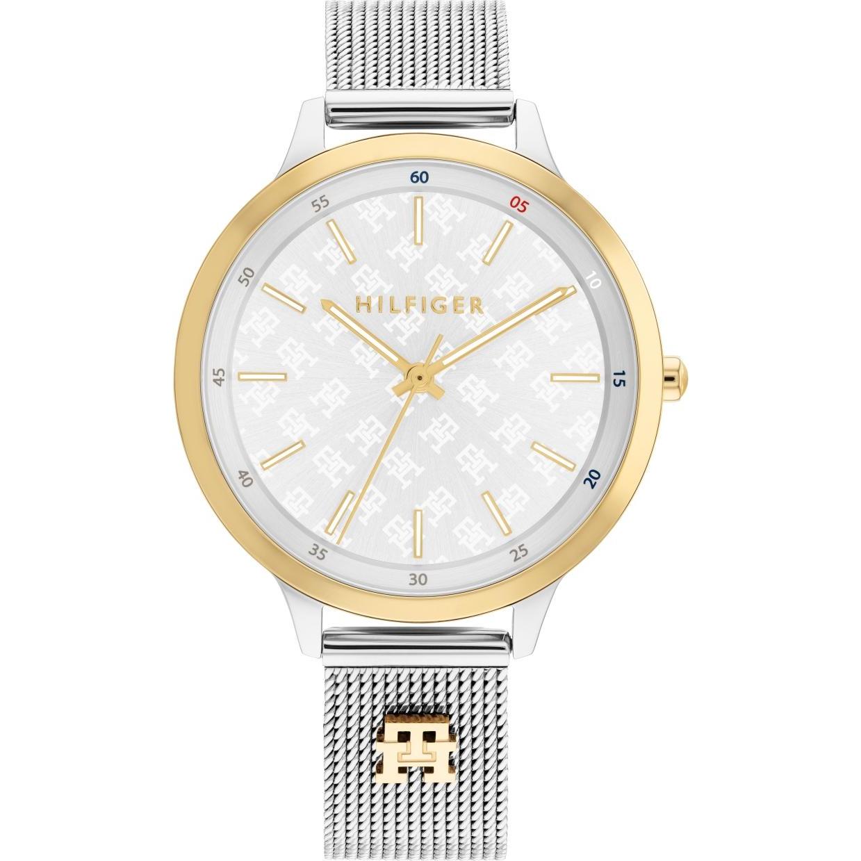 Tommy Hilfiger, Armbanduhr, Iris, Silber, (Analoguhr, 36 mm)