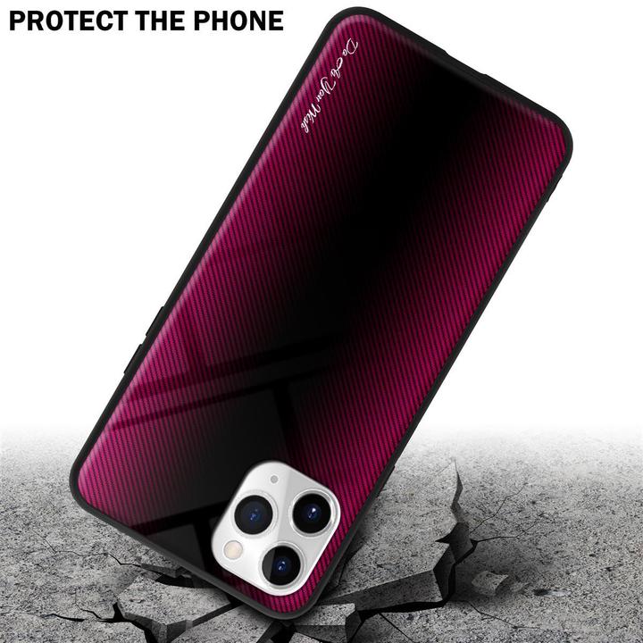 Image du produit Cadorabo TPU Couverture en verre rayé (Apple iPhone 11 Pro Max)