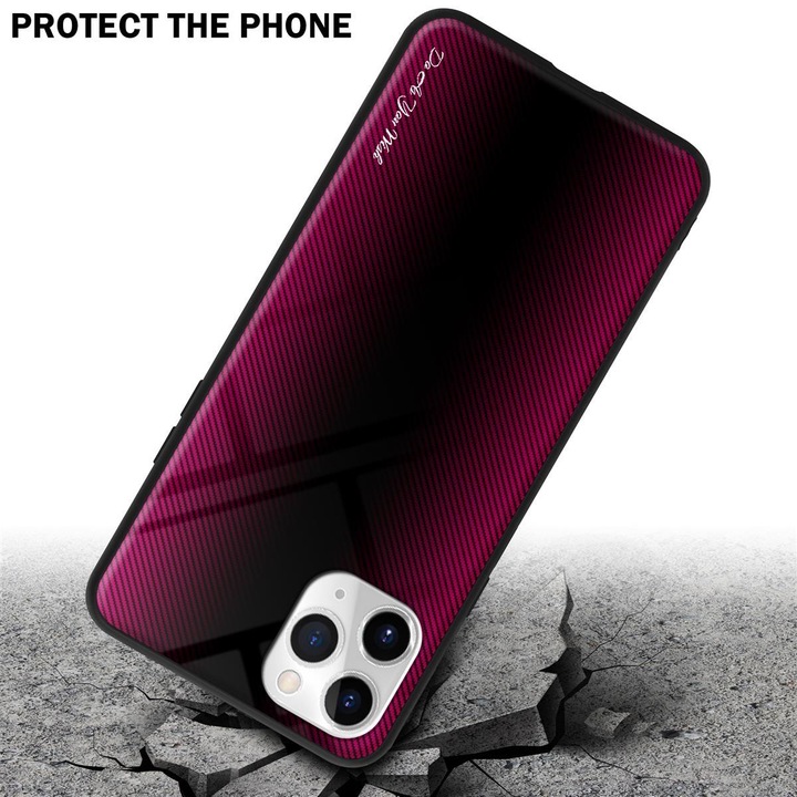 Productafbeelding Cadorabo TPU gestreepte glasplaat (Apple iPhone 11 Pro Max)
