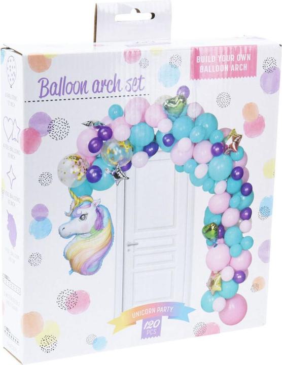 Unico Bauen Sie Ihr eigenes Ballonbogen-Set Einhorn, 120-tlg. - Galaxus