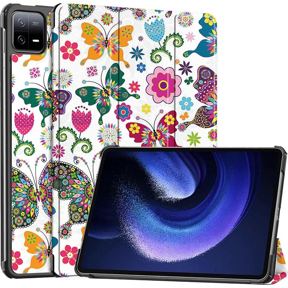Techsuit - FoldPro - Xiaomi Pad 6 / Pad 6 Pro - Butterfly (Xiaomi Pad 6, Xiaomi Pad 6 Pro), Cover tablet, Multicolore