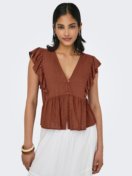 Image du produit Only Normal geschnitten V-Ausschnitt Top Top (XL)