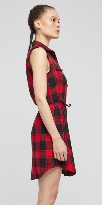 Actual product image Brandit Ladies Gracey Longshirt Top Size 5XL Colour Red/Black (5XL)