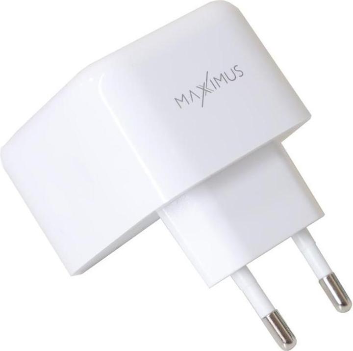 Image du produit Maxximus MX THUNDER PD 35W Wandladegerät, 2 x USB-C, Weiss (35 W, 2 ports)
