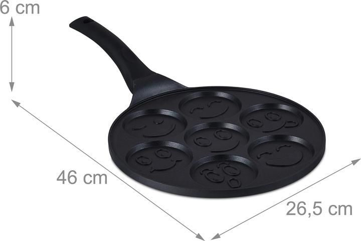 Actual product image Relaxdays Pancake pan (2.65 cm, Crêpe pan, Aluminium)
