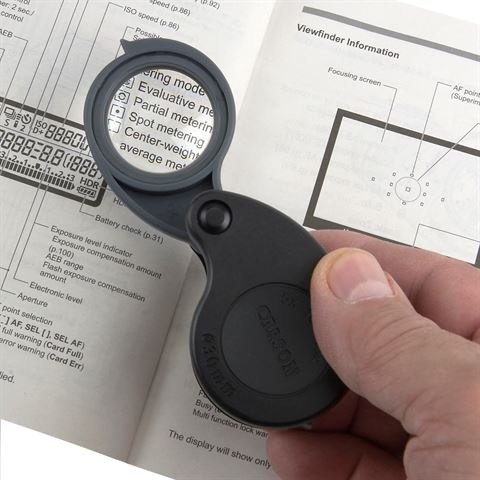 Actual product image Carson Impact magnifier Multi-Power