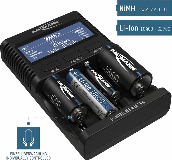 Produktbild Ansmann Powerline 4 Ultra (1 Stk., Ladegerät ohne Akku)
