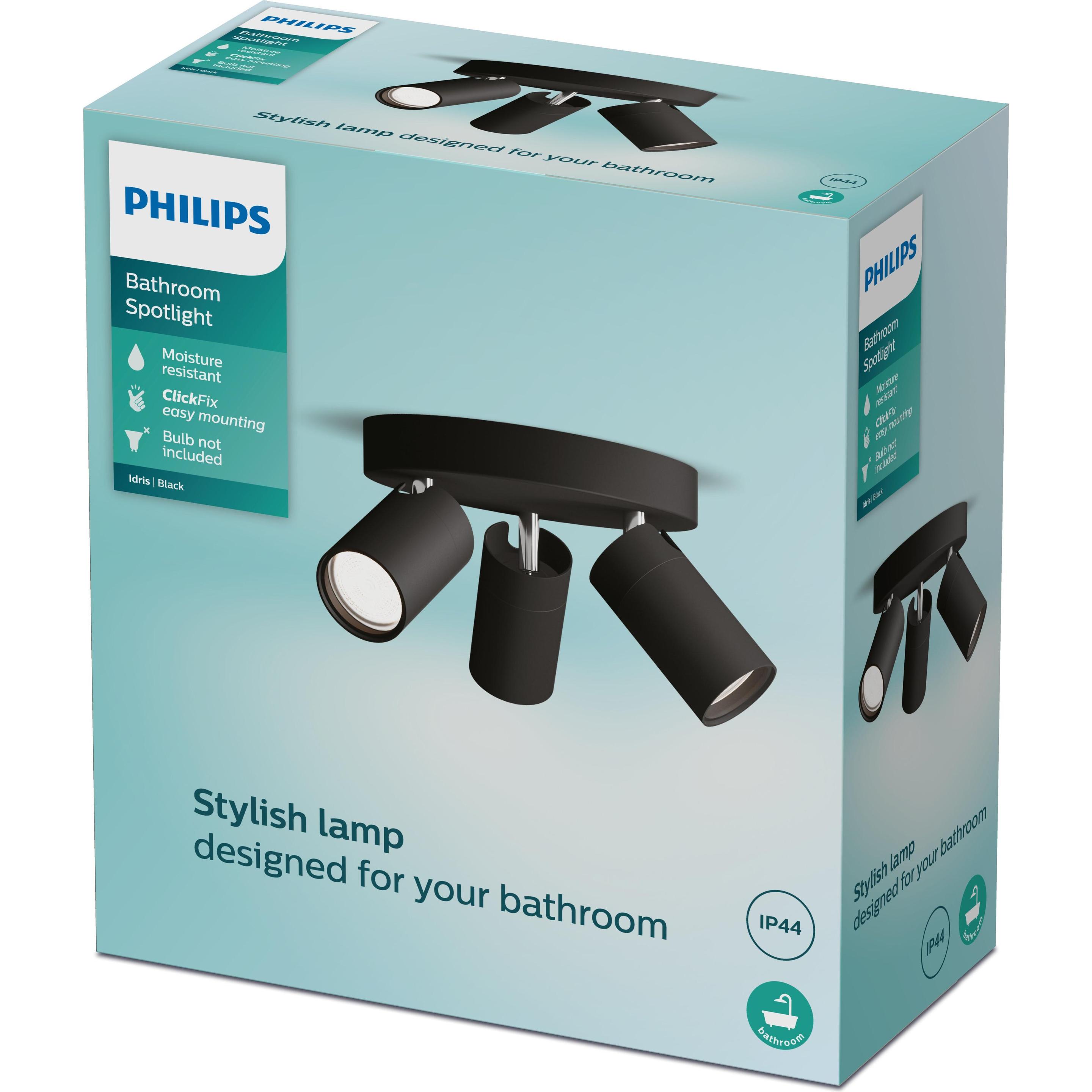 Thumbnail - Philips, Wandleuchte + Deckenleuchte, Idris (GU10)