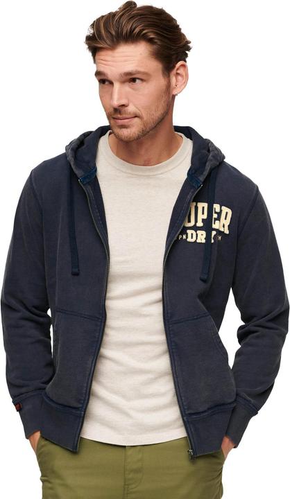 Immagine prodotto Superdry Giacca felpata Casual Vestibilità comoda Felpa con cappuccio atletica vintage con zip (L)