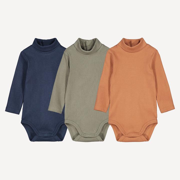 Actual product image La Redoute Collections 3er-Pack Bodys mit Stehkragen (92)