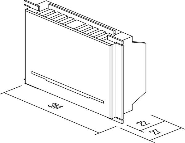 Actual product image TEM Module - flush-mounted switch programme