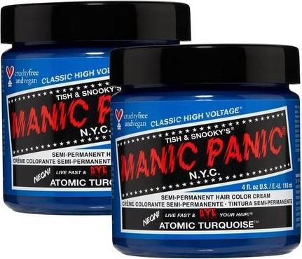 Actual product image Skybound Atomic Turquoise Classic Creme Vegan Cruelty Free Semi Permanent Hair Dye 118ml (Atomic Turquoise)