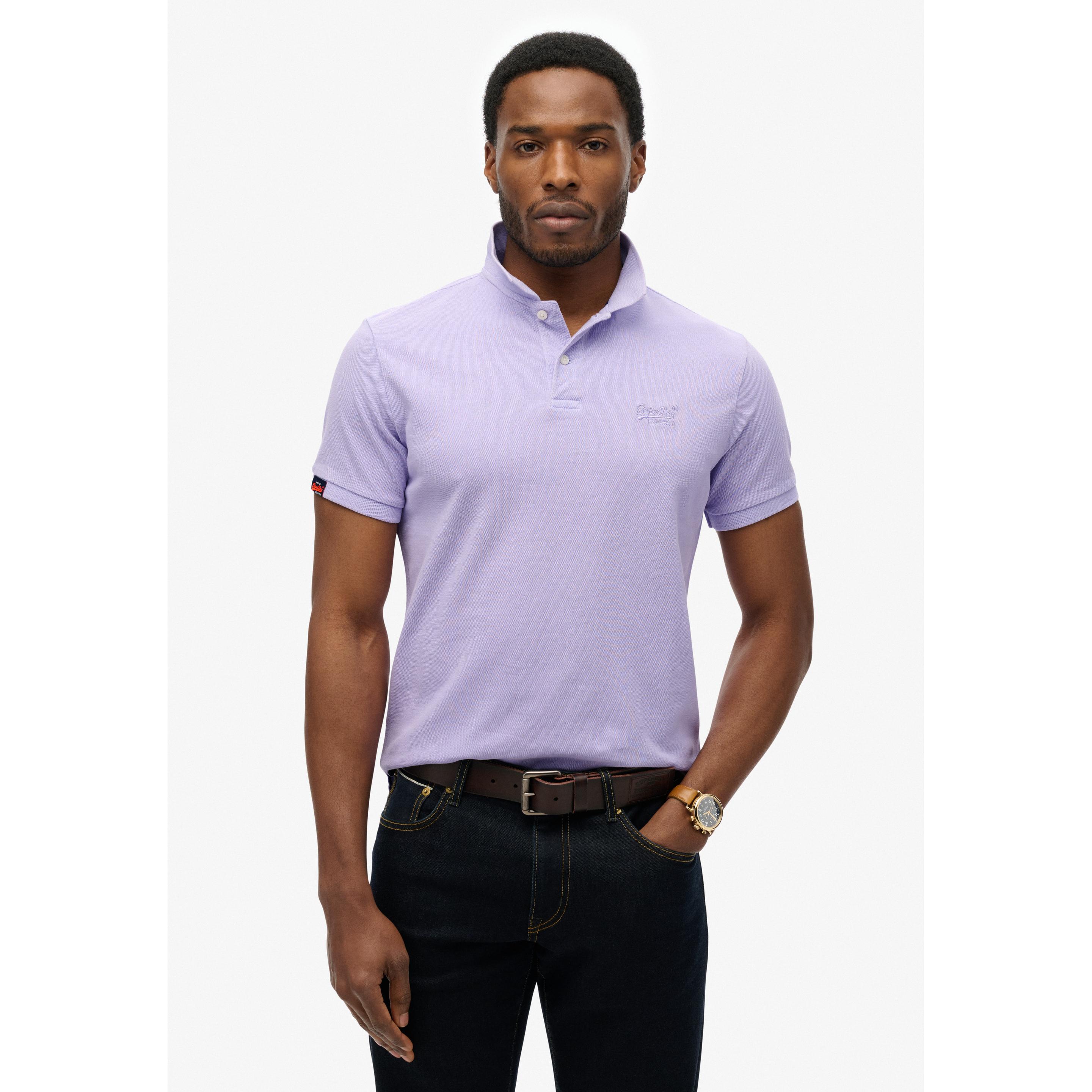 Thumbnail - Superdry, Herren, Shirt, Vint Destroy, Violett, (S)
