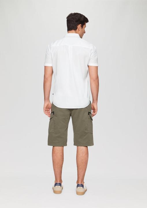 Produktbild S.Oliver Hemd Regular Fit: Kurzarmhemd mit Struktur-Streifen und Button-Down-Kragen (M)