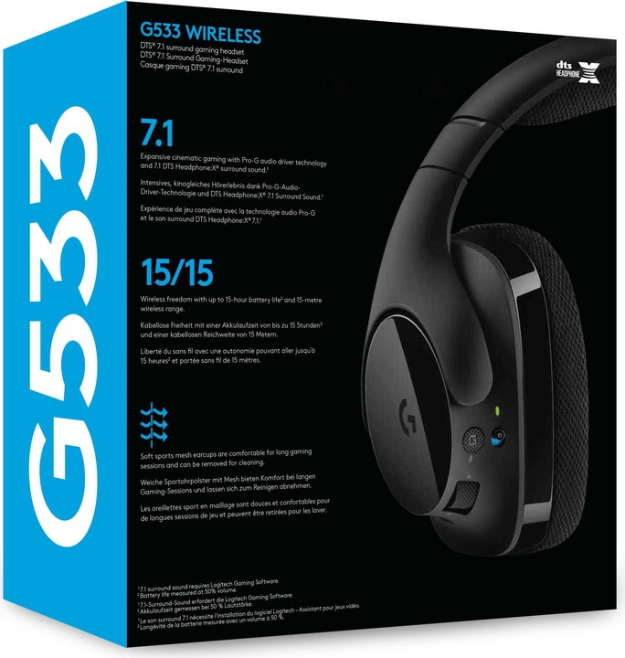 Actual product image Logitech G G533 (Wireless)