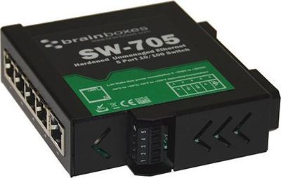 Actual product image Brainboxes Indust. Hardened Ethernet 5p. (5 ports)