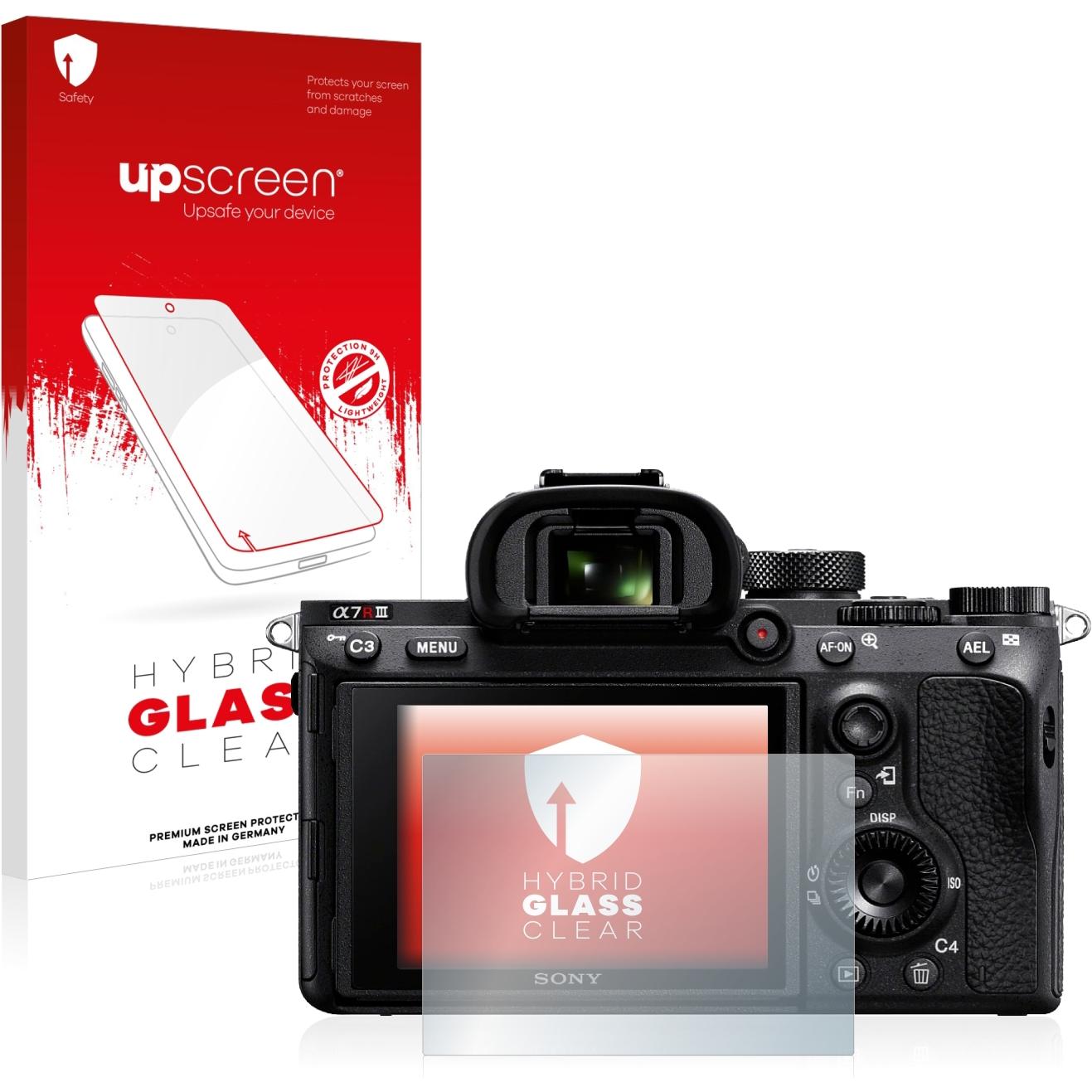 upscreen Scratch Shield Panzerglasfolie (Displayschutz, alpha 7R III), Kameraschutz