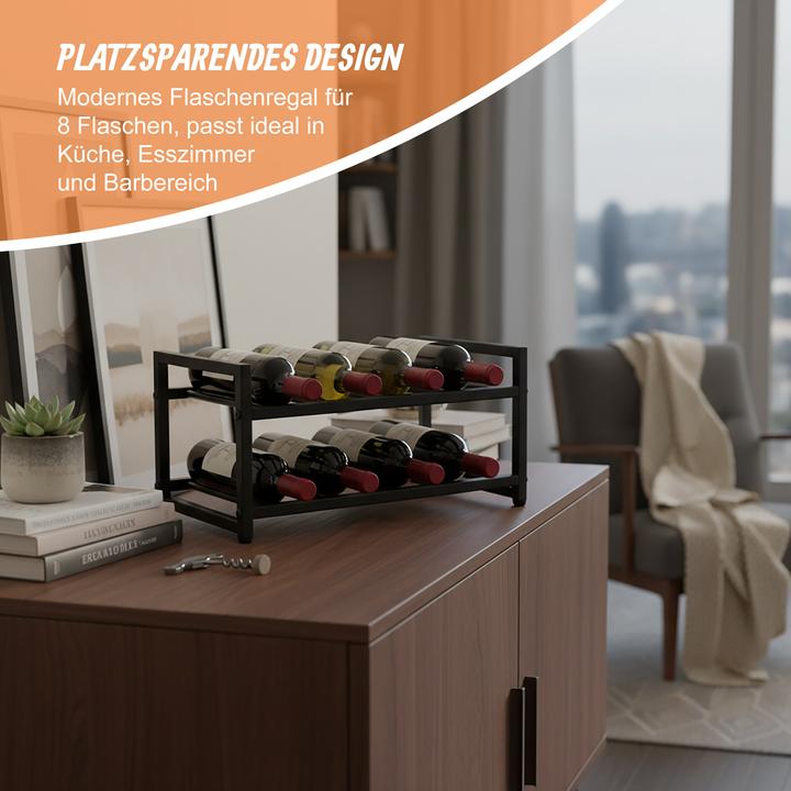 Actual product image Relaxdays winerack (8 bottles, 42.50 x 24.50 x 21.50 cm)