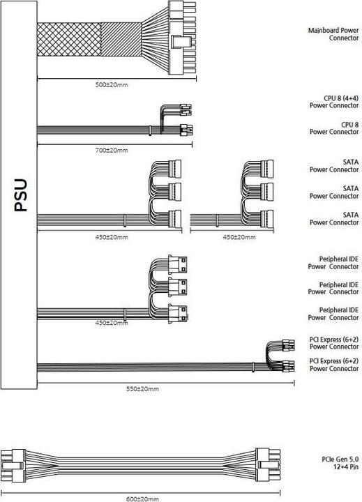 Produktbild Zalman GigaMax III 80+ BRONZE ATX 3.0 (650 W)