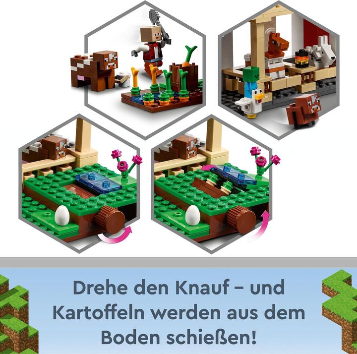 Actual product image LEGO The red barn (21187, LEGO Minecraft)