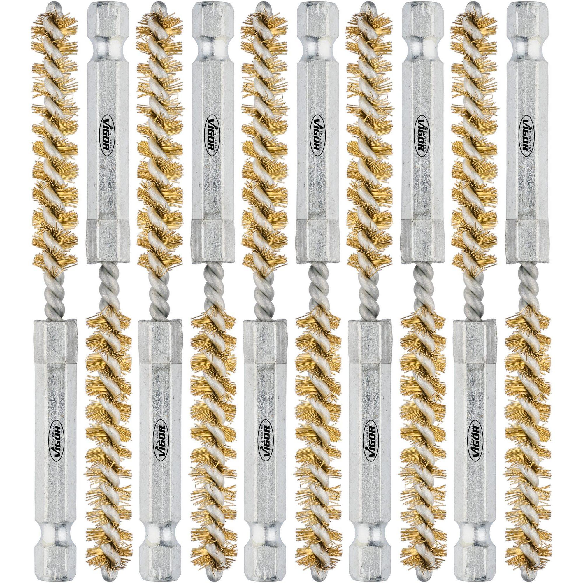 Vigor, Schleifmittel, Messingbuersten-Satz 8 mm