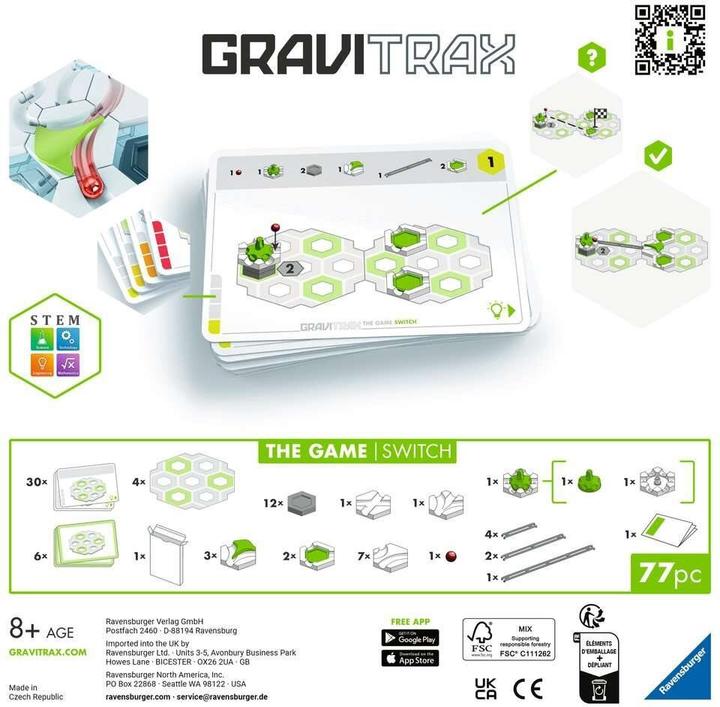 Actual product image Ravensburger 25572 GraviTrax The Game Switch - Logic game for marble run fans