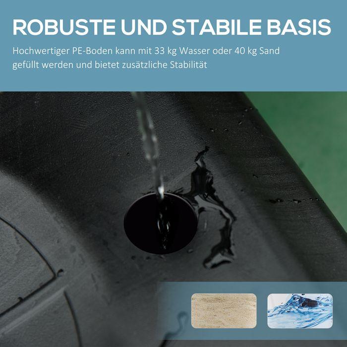 Produktbild Swisshandel24 Basketballständer Outdoor mit Rollen, 160-210 cm höhenverstellbar Basketballkorb