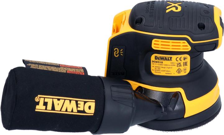 Immagine prodotto DeWalt DCW 210 D2 Akku Exzenterschleifer 18 V 125 mm Brushless + 2x Akku 2,0 Ah + Ladegerät (Levigatrici rotorbitali)