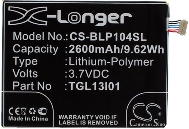 Actual product image NoName Battery for Maxon MX X3 etc