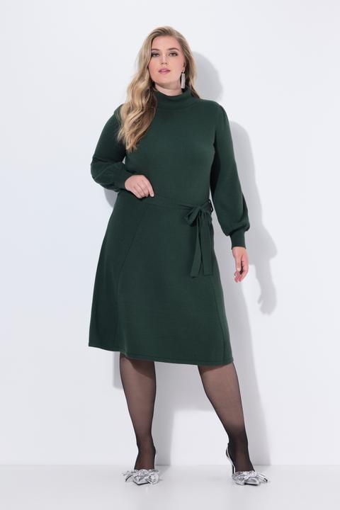 Produktbild Miamoda Strickkleid, Midilänge, Rollkragen, Taillengürtel (50, 52)