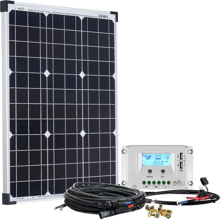Produktbild Offgridtec basicPremium-S 50W Solaranlage 12V/24V