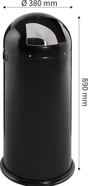 Actual product image kaiserkraft Push waste collectors (52 l)