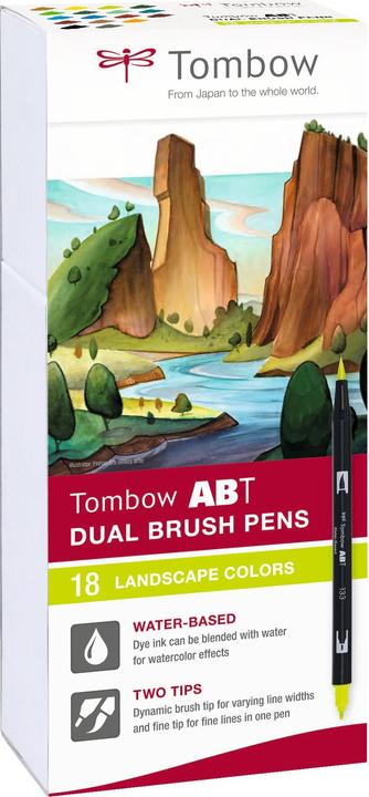 Image du produit Tombow ABT Dual Brush Pen assortis (18x)