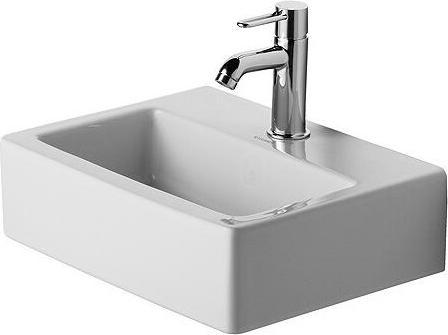 Actual product image Duravit Hand-rinse basin VERO MED o ÜL m HLB 450x350mm 1 tap hole white WG (350 mm, 450 mm)