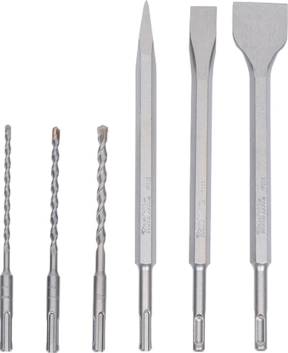 Actual product image Makita SDS+ drill/chisel set 6pcs. (5,0, 6,0, 20.0 mm, 8,0, 40.0 mm)