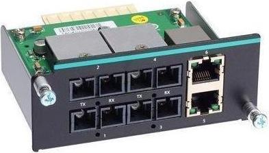 Moxa IM-6700A-4SSC2TX - Fast Ethernet-Modul mit 4 Singlemode-100BaseFX-Ports mit SC-Anschlüssen, 2 10 (4 Ports)