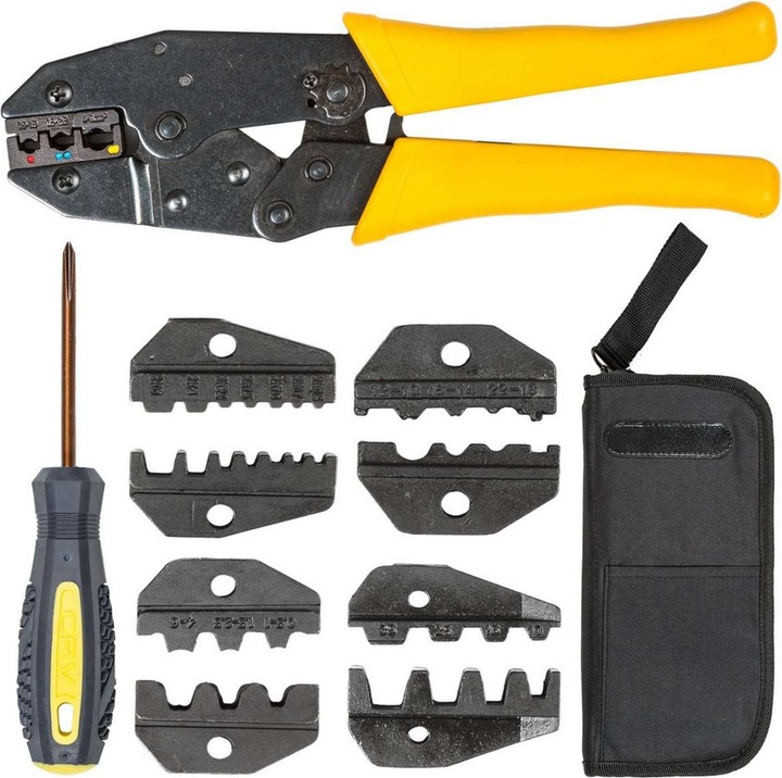 Immagine prodotto tectake Set di pinze per crimpare (220 mm)