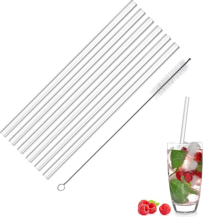 Actual product image Westmark 6 drinking straws glass + cleaning brushes, ø 8 x 200 mm (6 x)