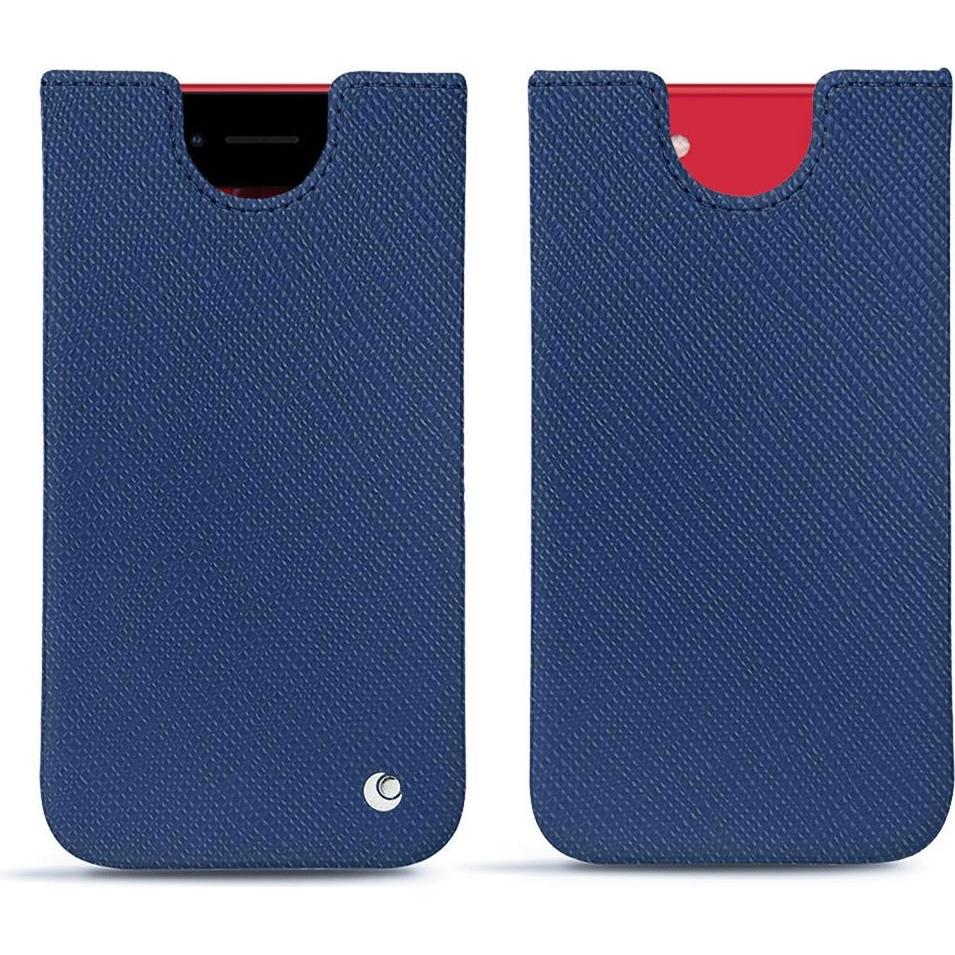 Thumbnail - Noreve Lederschutzhülle (Apple iPhone SE (2nd Gen), Apple iPhone SE (3rd Gen)), Smartphone Hülle, Blau