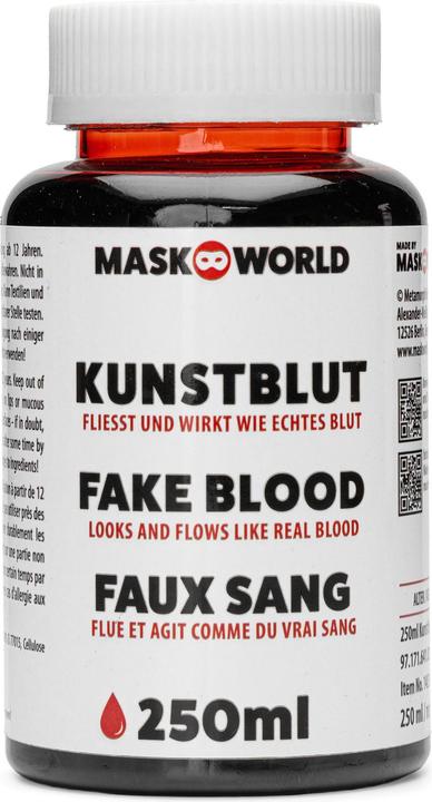 Produktbild Metamorph Production Kunstblut Flasche 250 ml – Filmblut