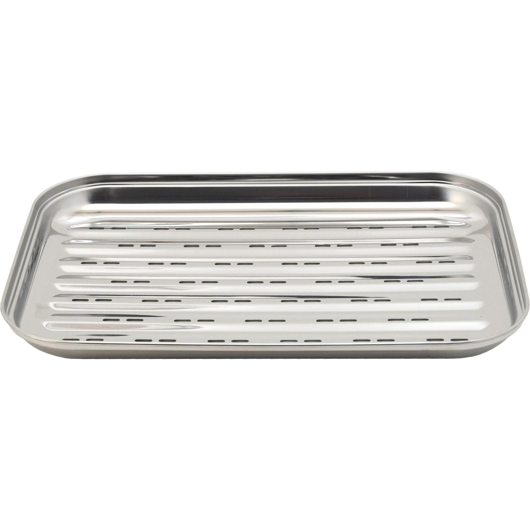 Cattara, Grillbesteck, Grillschale Edelstahl 34 x 24 cm