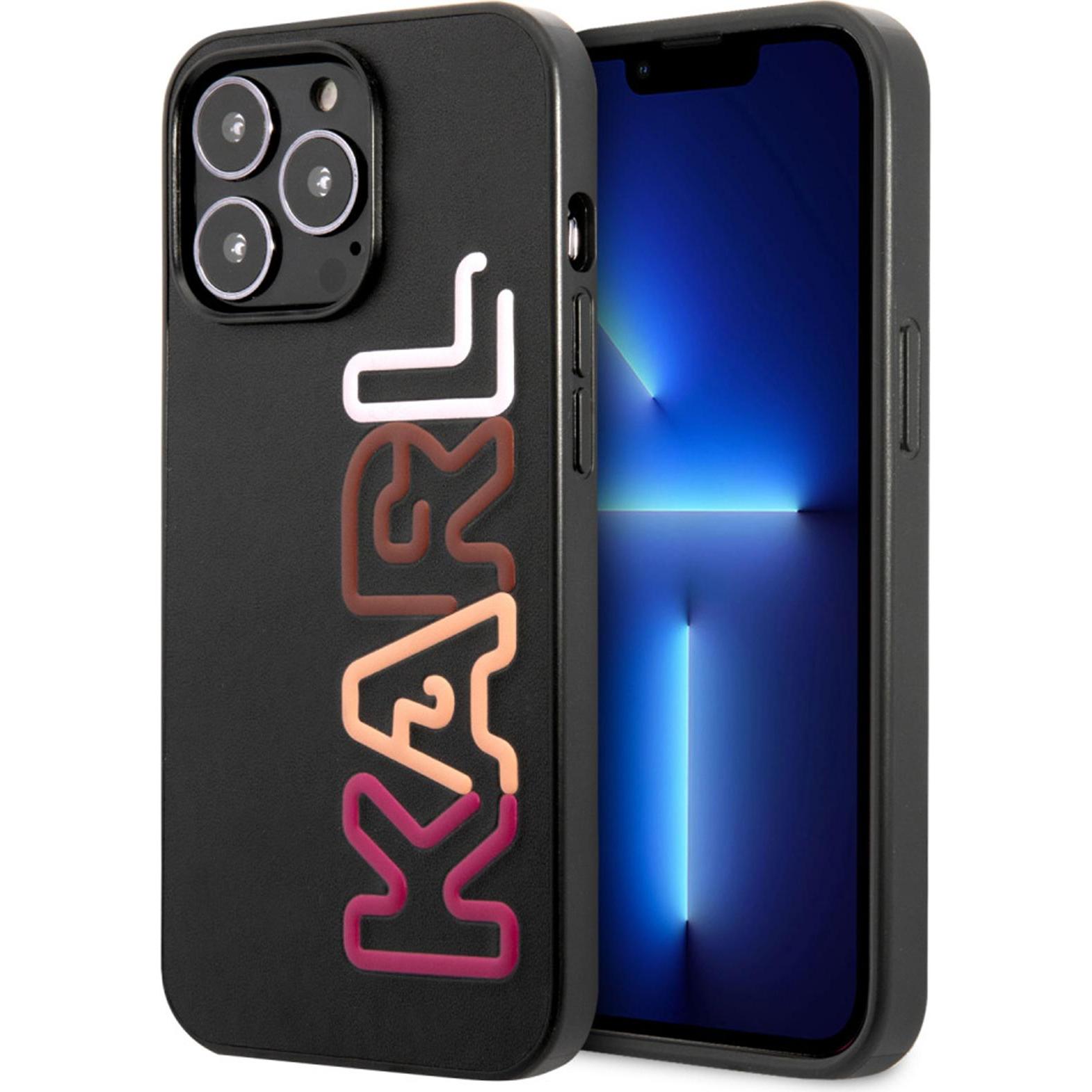 Karl Lagerfeld Hard Case (Apple iPhone 13 Pro), Smartphone Hülle, Schwarz